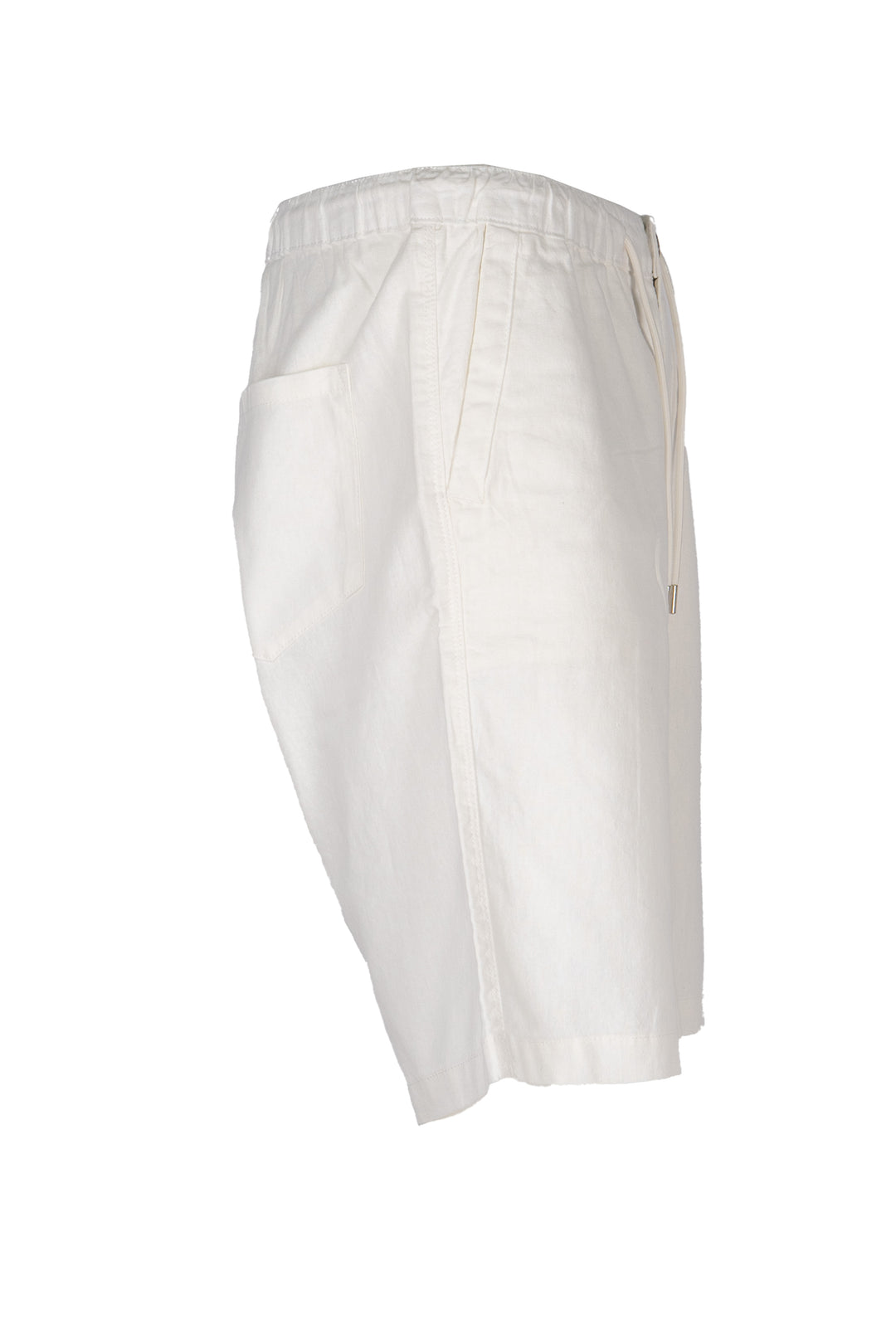 Bermuda uomo Coveri Collection pantalaccio in misto lino con cinto elasticizzato