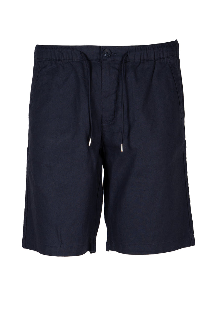 Bermuda uomo Coveri Collection pantalaccio in misto lino con cinto elasticizzato