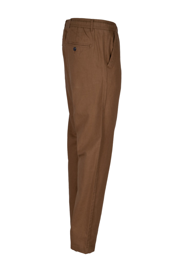 Pantalone uomo converi collection modello pantalaccio in misto lino con coulisse in vita