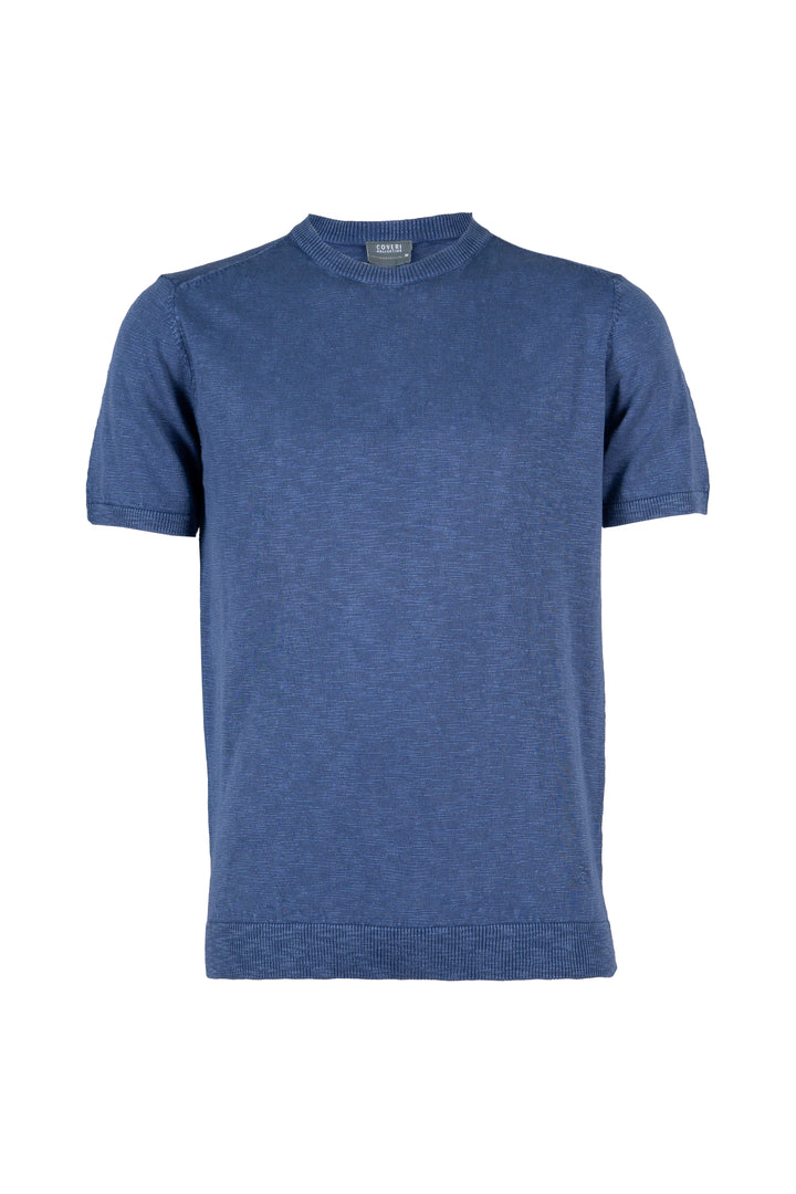 T-shirt Coveri Collection in cotone slub girocollo
