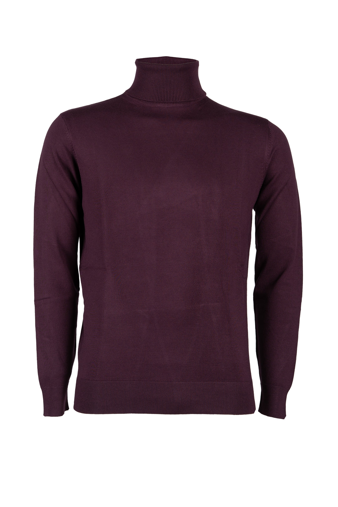 Dolcevita tinta unita da uomo in viscosa e nylon