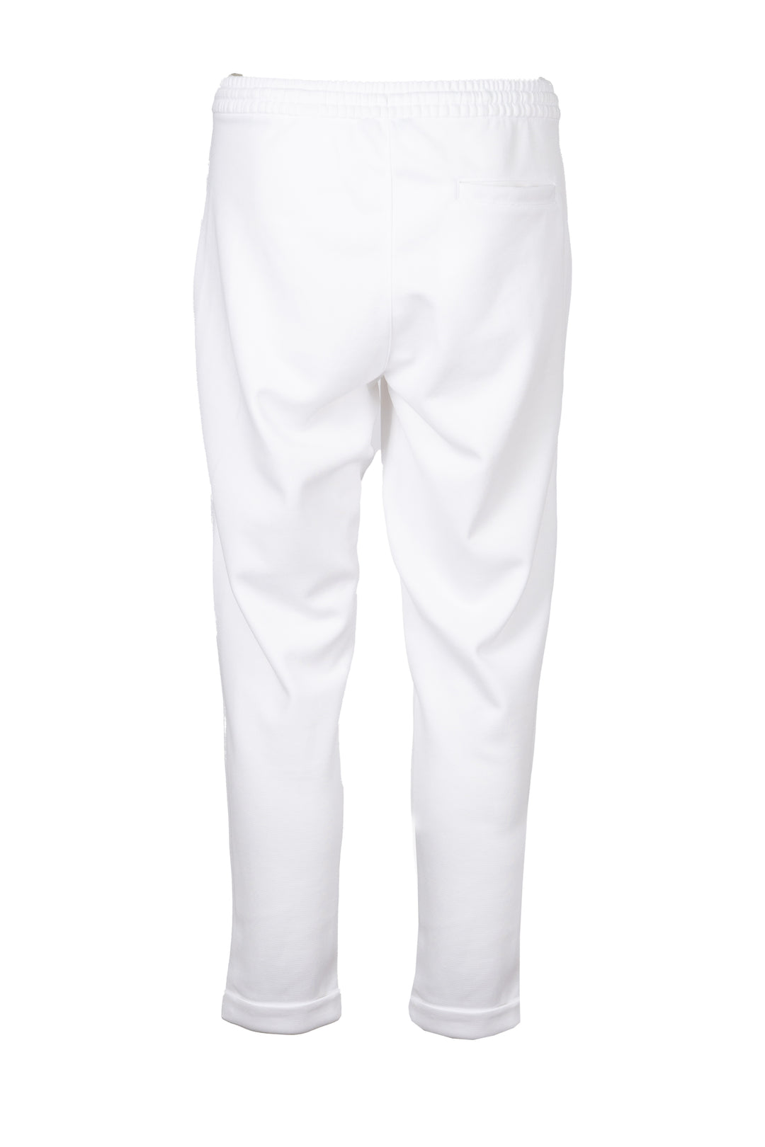 Pantalone jogger uomo Coveri Collection in texure piquet con coulisse e tasche con cerniera sui fianchi