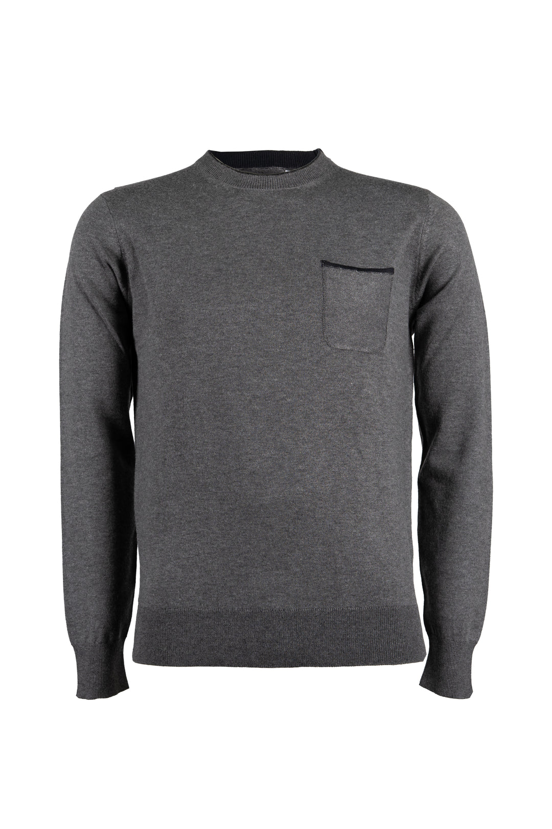 Pullover uomo Coveri Collection doppio girocollo con impuntura sul taschino
