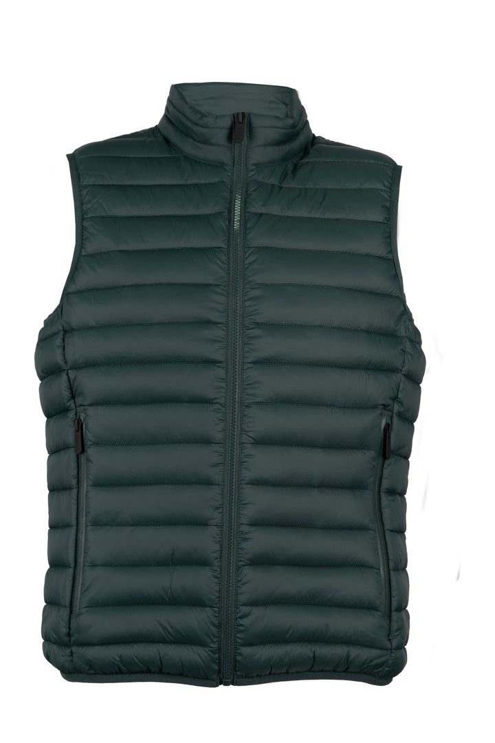 Gilet imbottito 100 gr full zip con interno in contrasto cromatico