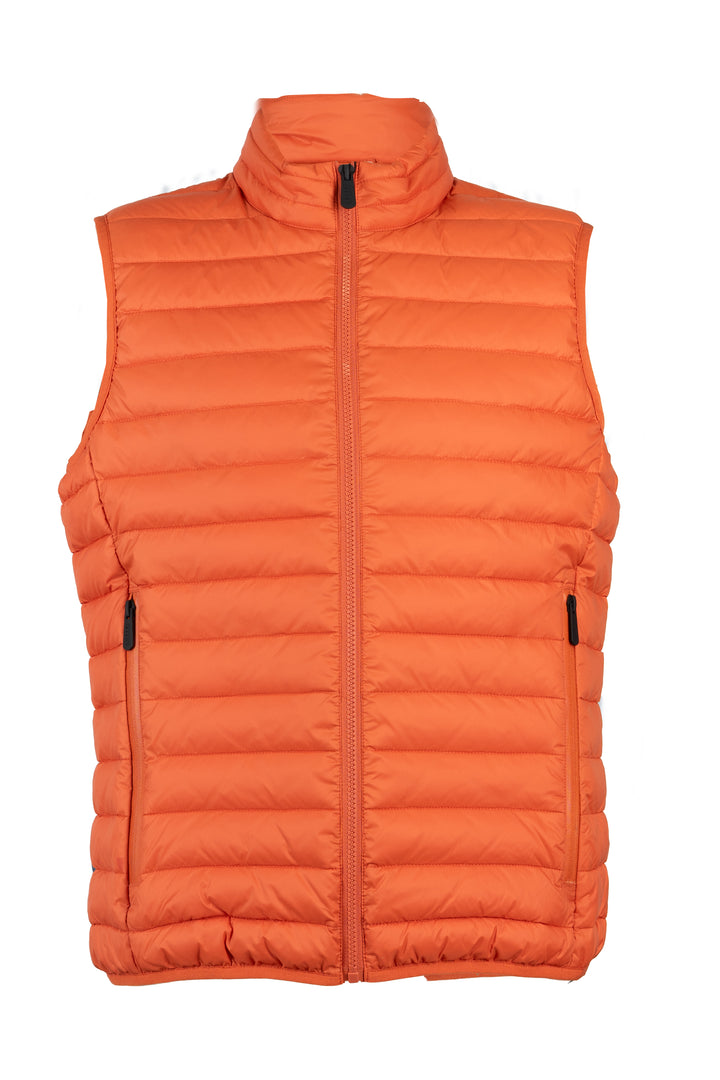 Gilet imbottito 100 gr full zip con interno in contrasto cromatico