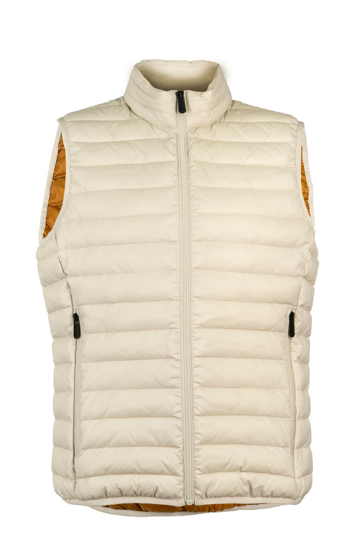 Gilet imbottito 100 gr full zip con interno in contrasto cromatico
