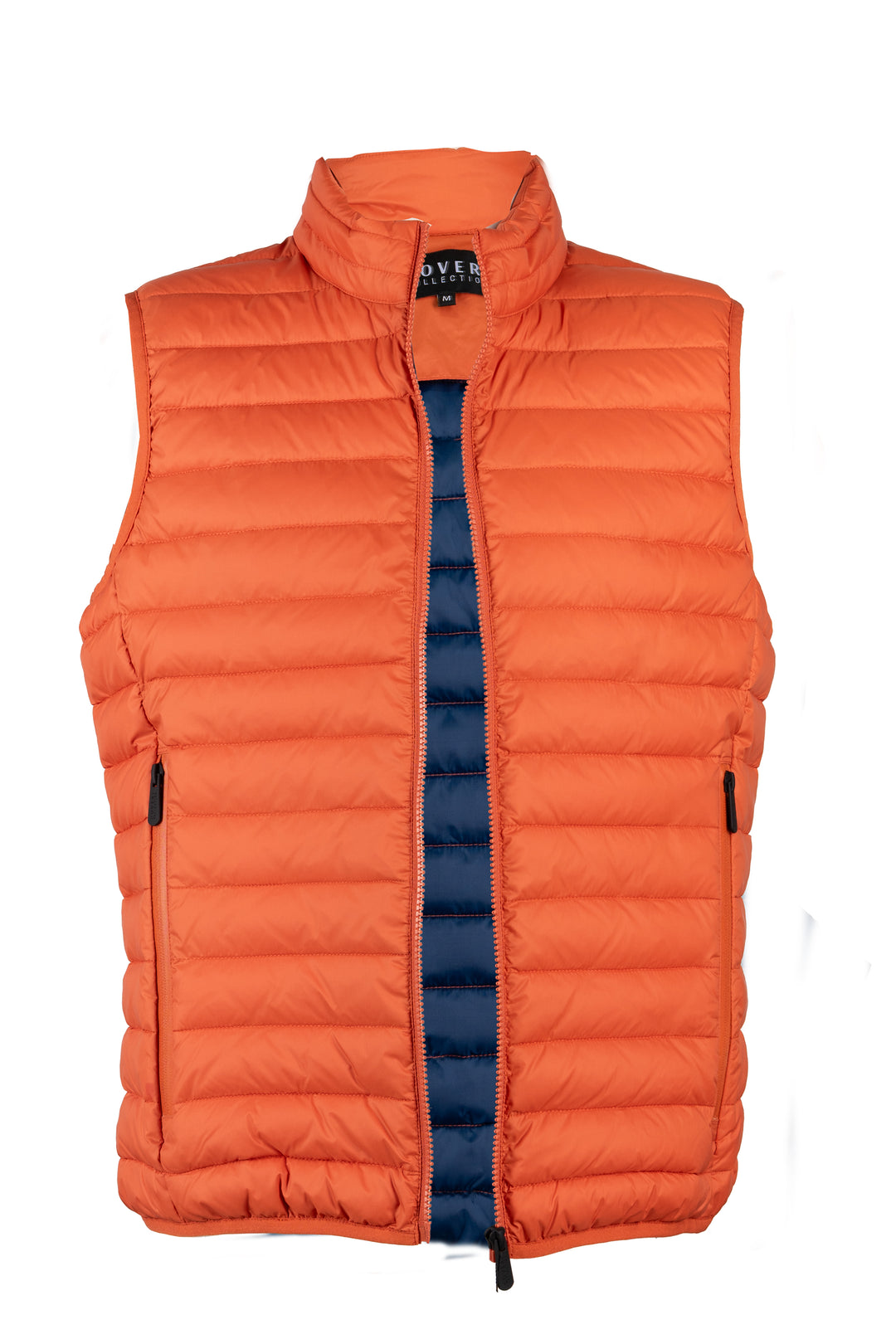 Gilet imbottito 100 gr full zip con interno in contrasto cromatico