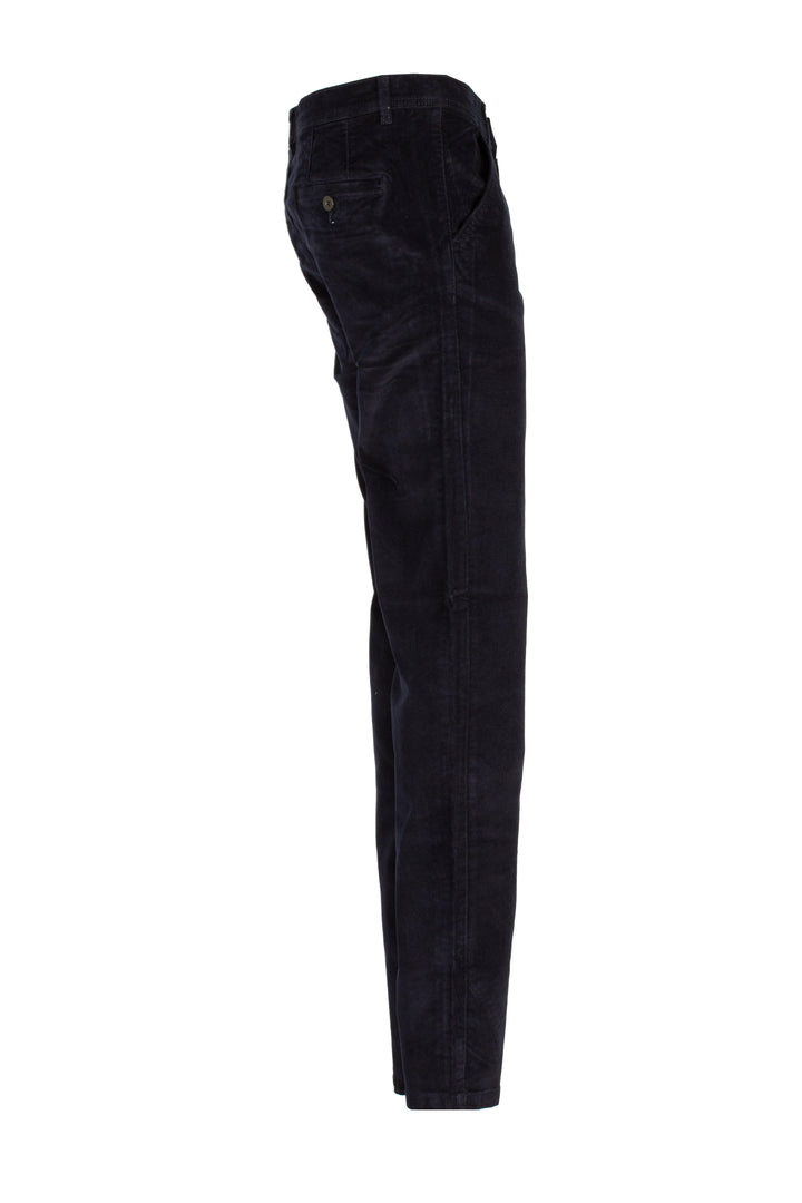 Pantalone tasca america in velluto elasticizzato 2000 righe