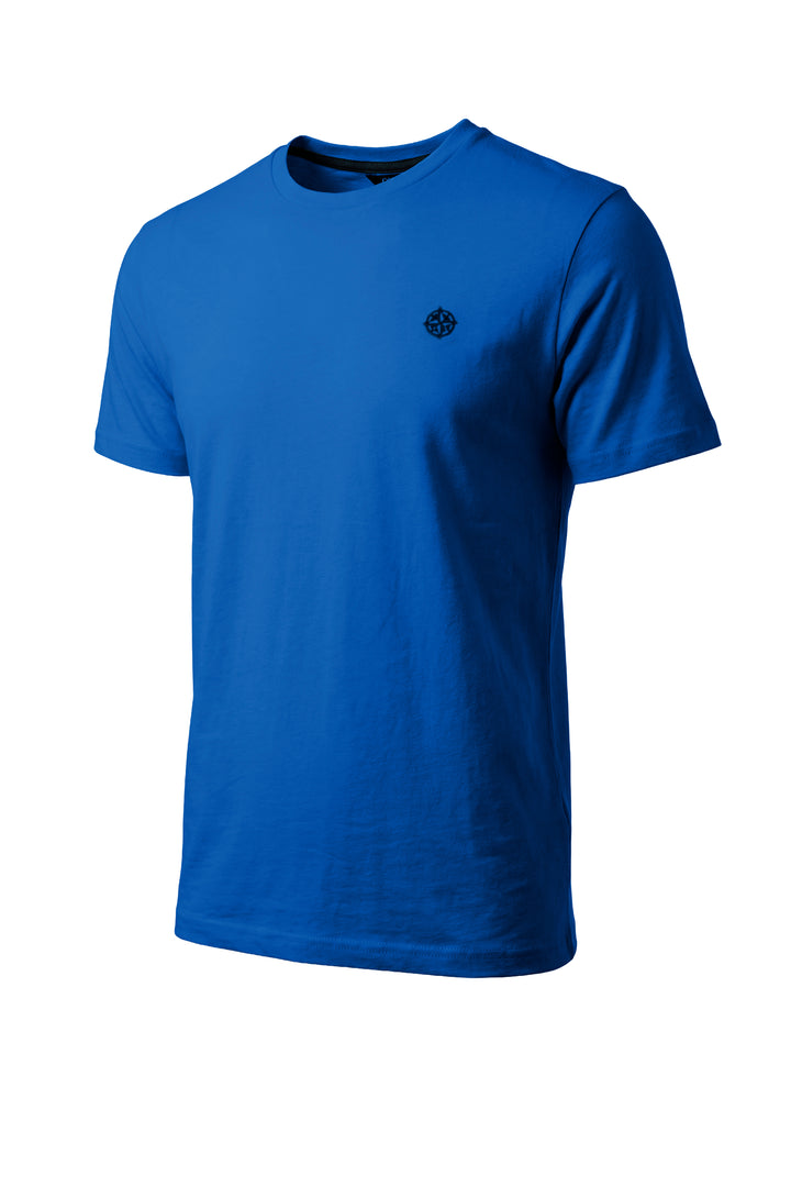 T-shirt uomo Coveri Collection manica corta con ricamo rosa dei venti sul cuore