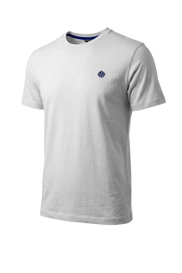 T-shirt uomo Coveri Collection manica corta con ricamo rosa dei venti sul cuore
