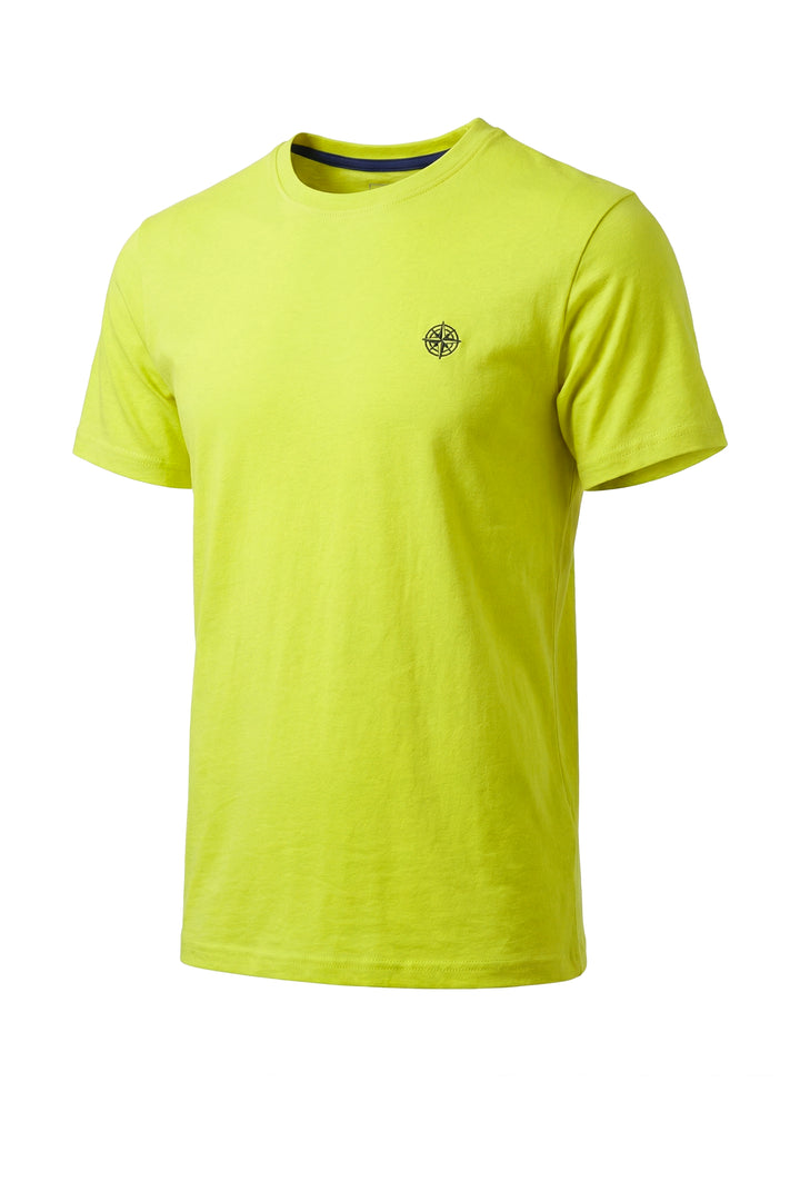 T-shirt uomo Coveri Collection manica corta con ricamo rosa dei venti sul cuore