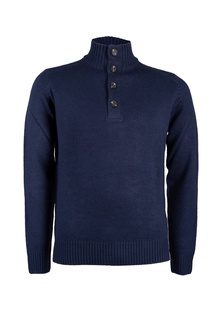 Pullover uomo Coveri Collection collo alto con bottoni