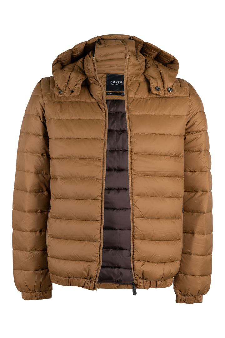 Giubbino Coveri Collection 100 gr con cappuccio ed interno in contrasto cromatico