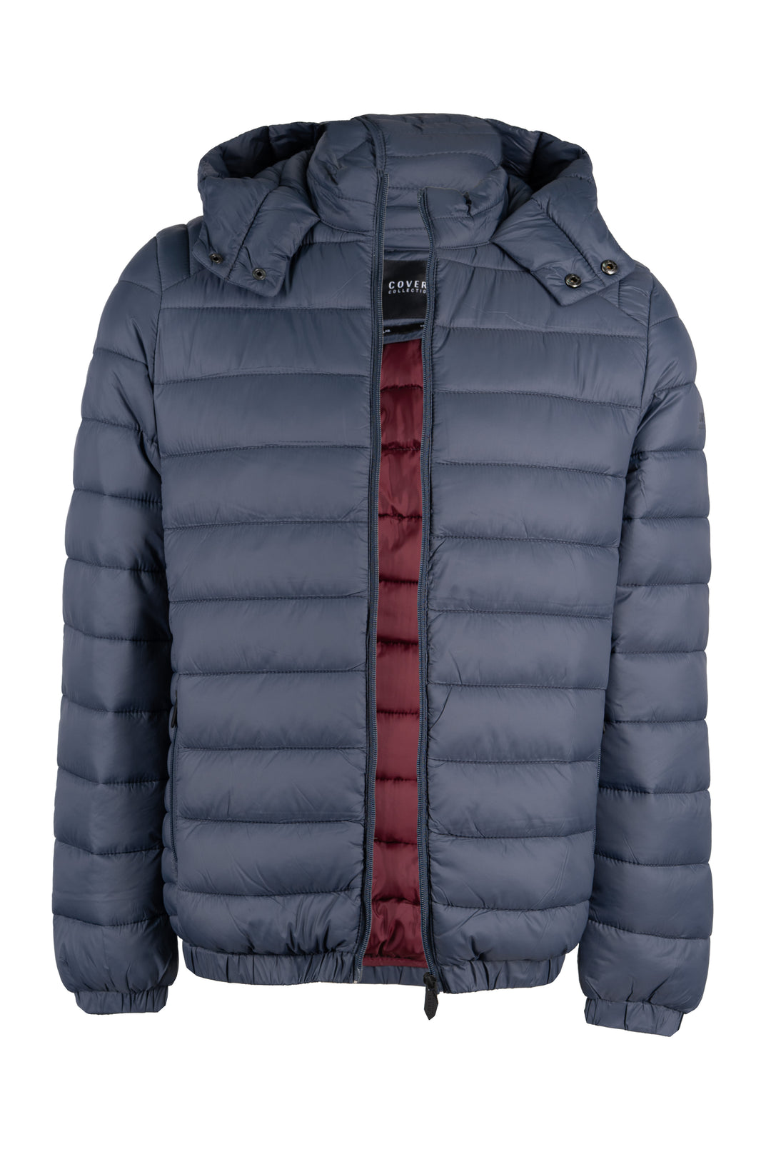 Giubbino Coveri Collection 100 gr con cappuccio ed interno in contrasto cromatico