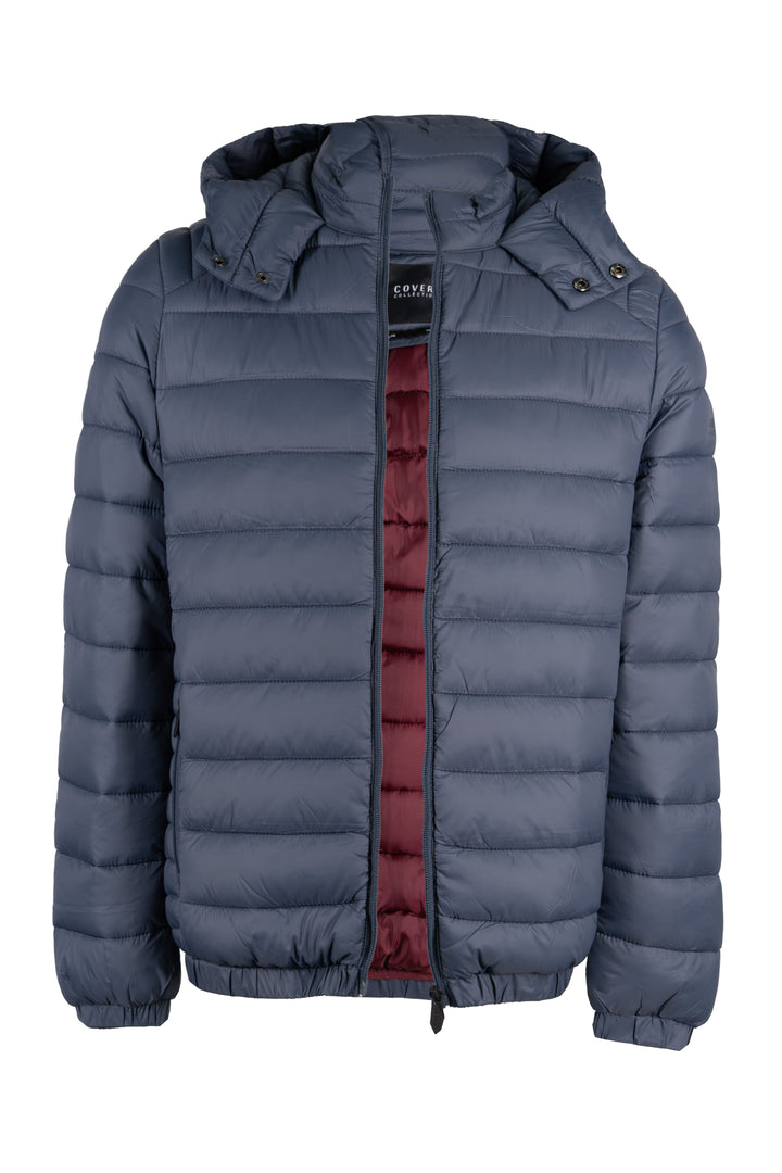 Giubbino Coveri Collection 100 gr con cappuccio ed interno in contrasto cromatico