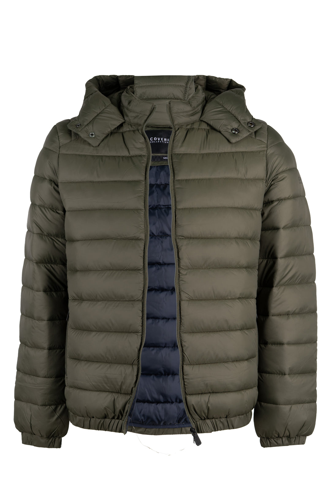 Giubbino Coveri Collection 100 gr con cappuccio ed interno in contrasto cromatico