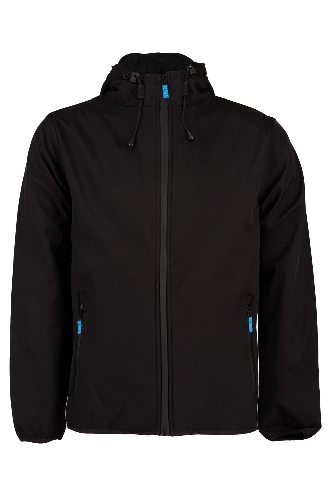 Giubbino uomo con cappuccio interamente foderato in pile con patch sulla manica