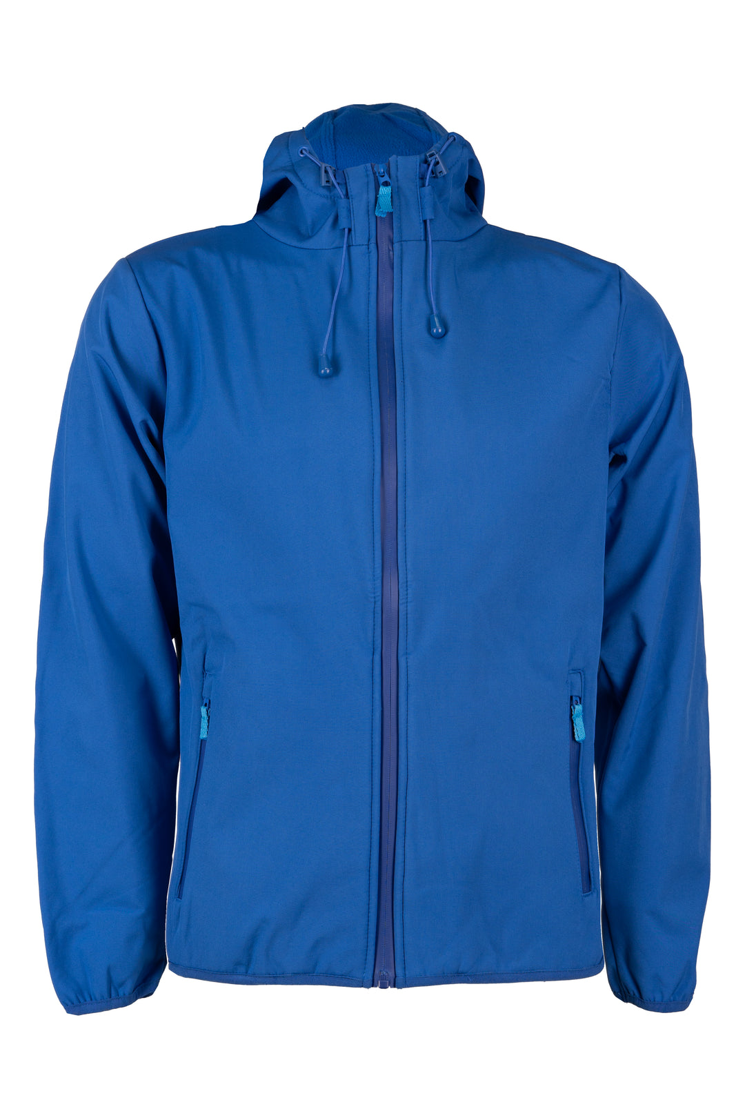 Giubbino uomo con cappuccio interamente foderato in pile con patch sulla manica