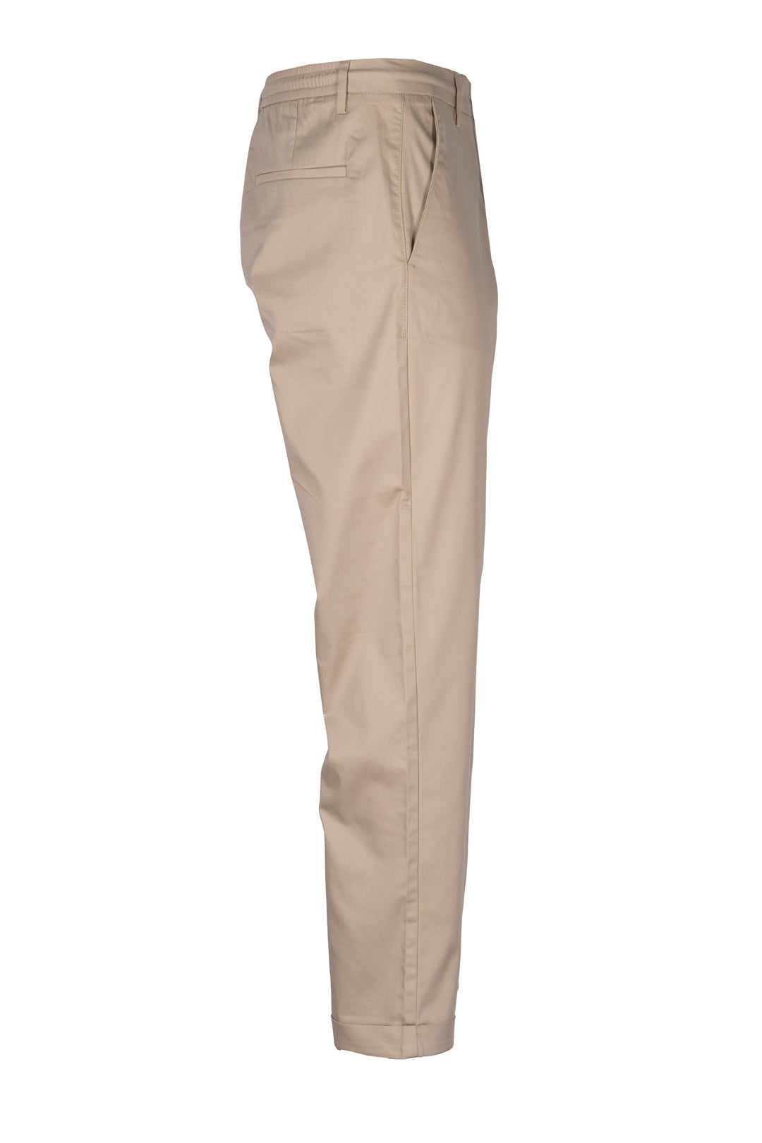 Pantalone uomo chino Coveri Collection in twill elasticizzato tech stretch con coulisse