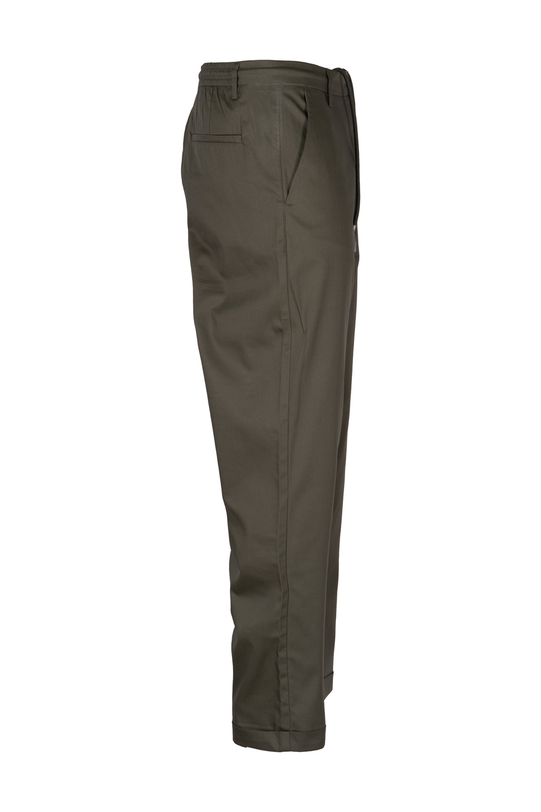 Pantalone uomo chino Coveri Collection in twill elasticizzato tech stretch con coulisse