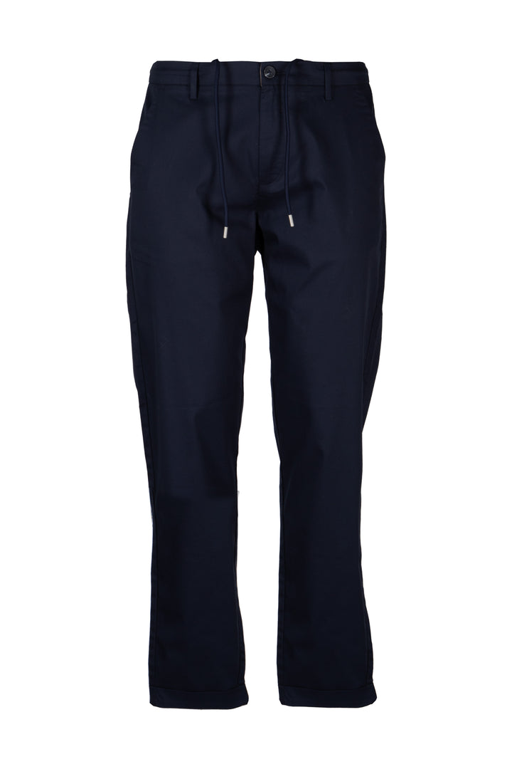 Pantalone uomo chino Coveri Collection in twill elasticizzato tech stretch con coulisse