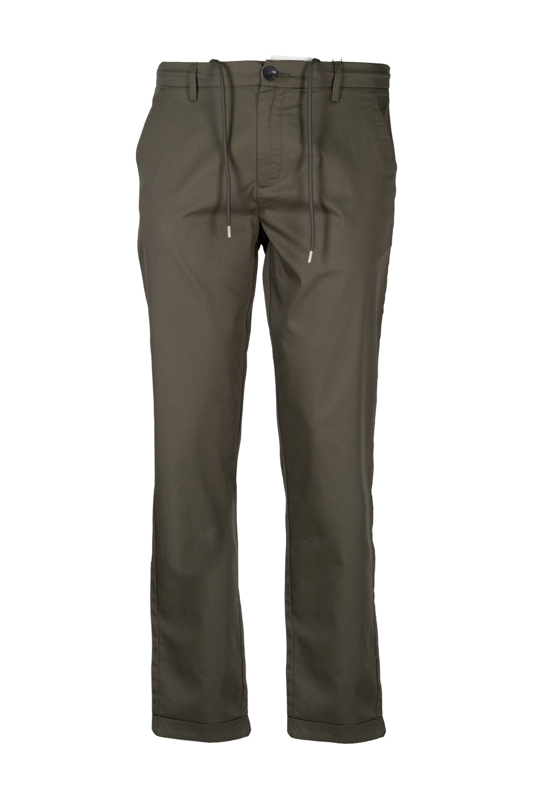Pantalone uomo chino Coveri Collection in twill elasticizzato tech stretch con coulisse