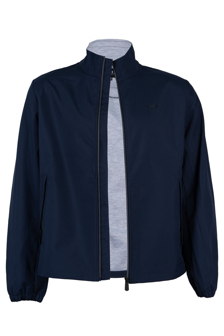 Giubbino uomo Coveri Collection soft shell foderato in tessuto grigio melange con tasche laterali