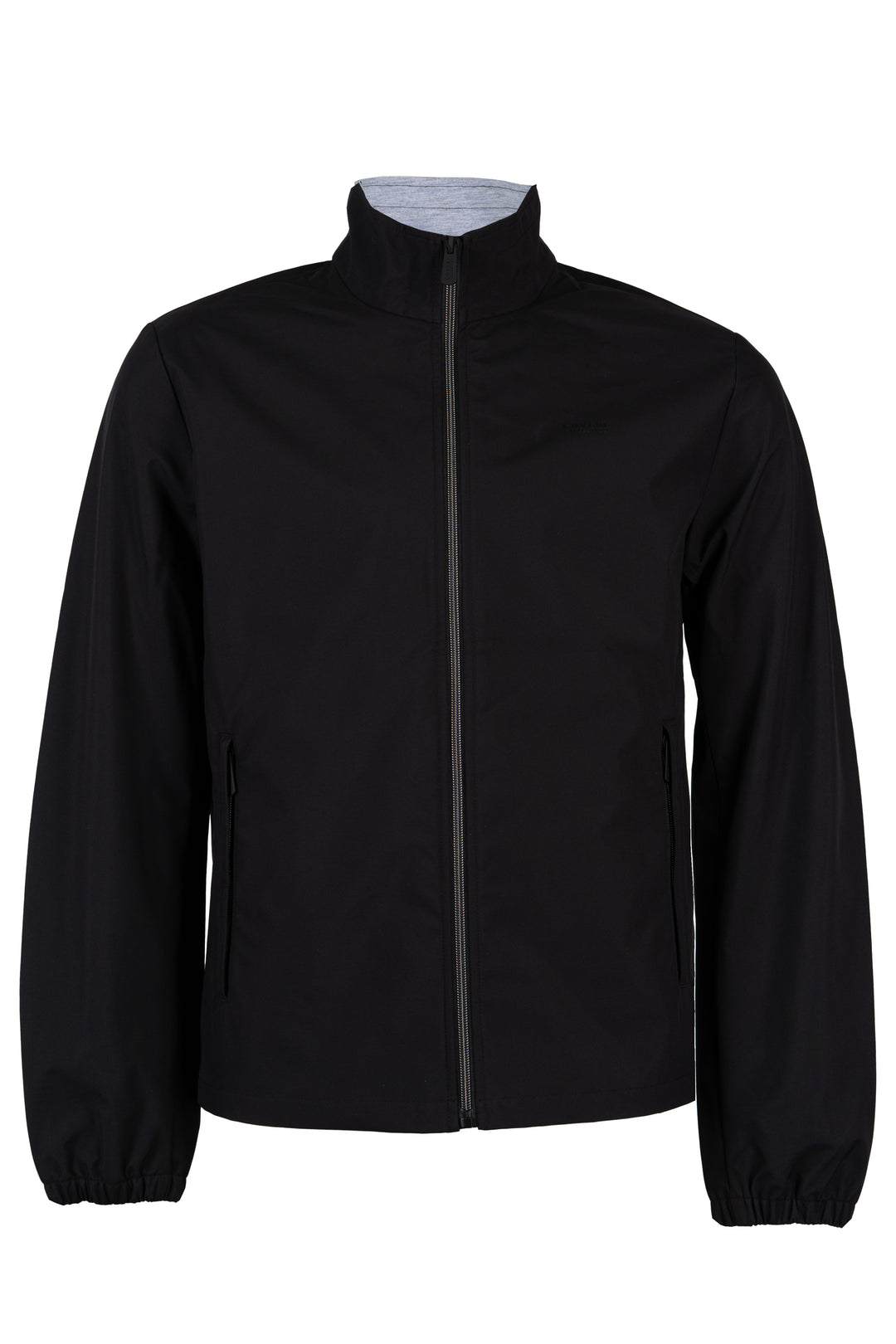 Giubbino uomo Coveri Collection soft shell foderato in tessuto grigio melange con tasche laterali