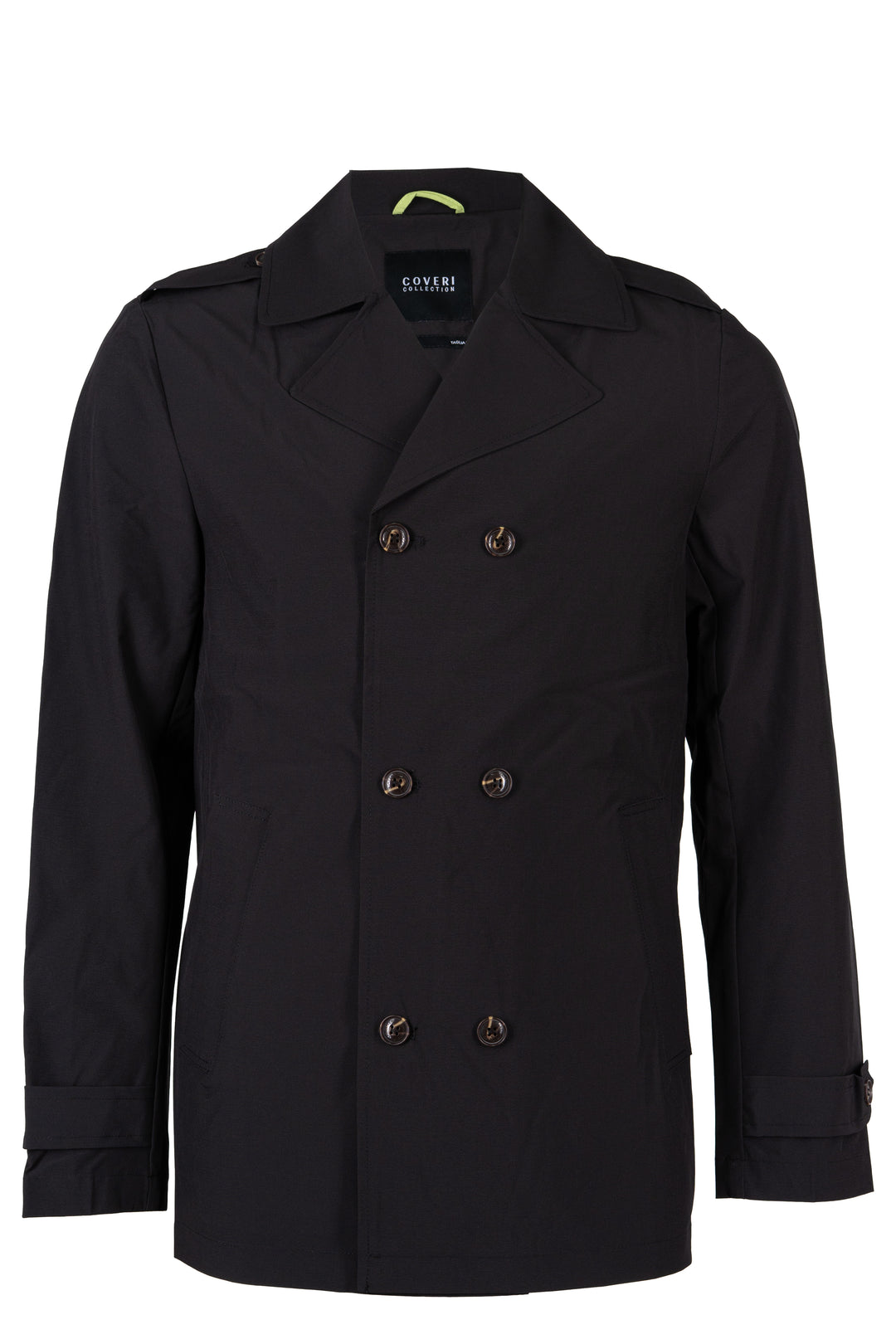 Giaccone uomo Coveri Collection doppio petto in tessuto elasticizzato testurizzato