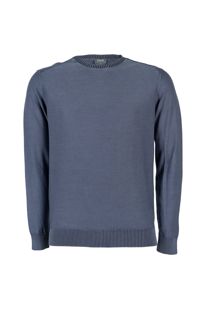 Maglia uomo girocollo Coveri Collection in cotone stone wash