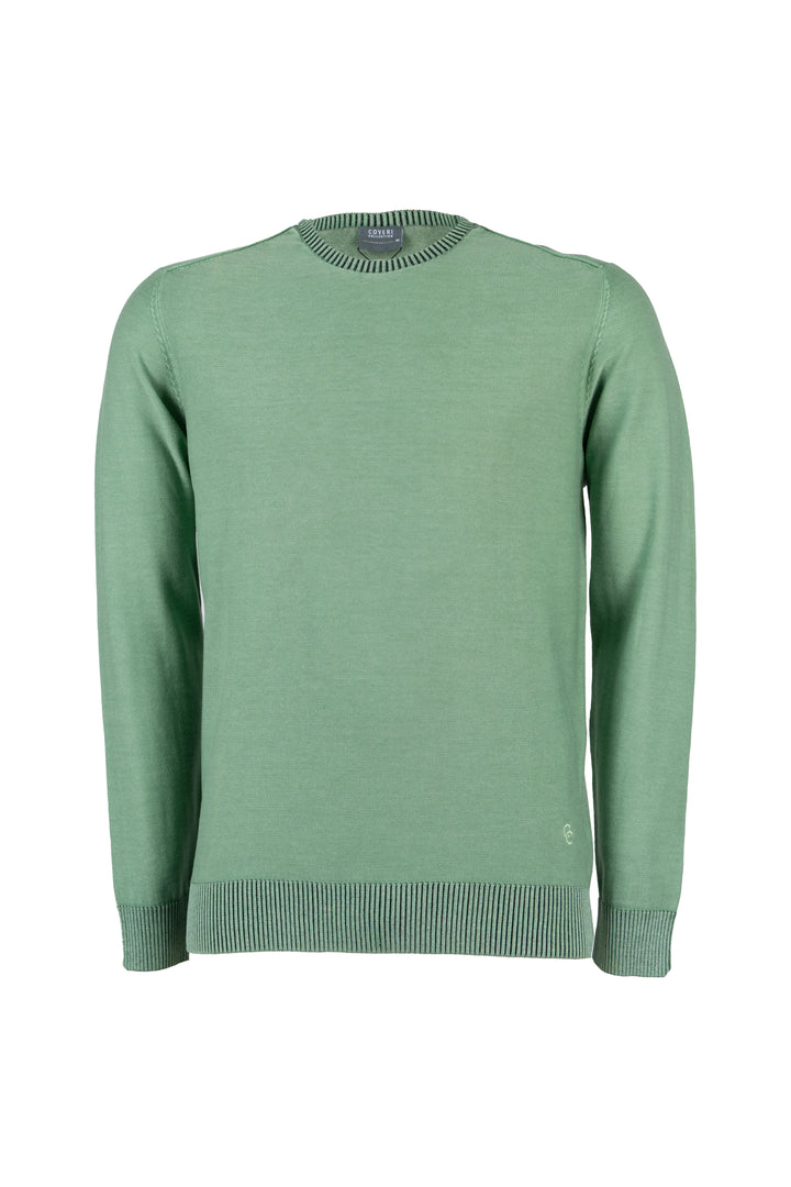 Maglia uomo girocollo Coveri Collection in cotone stone wash