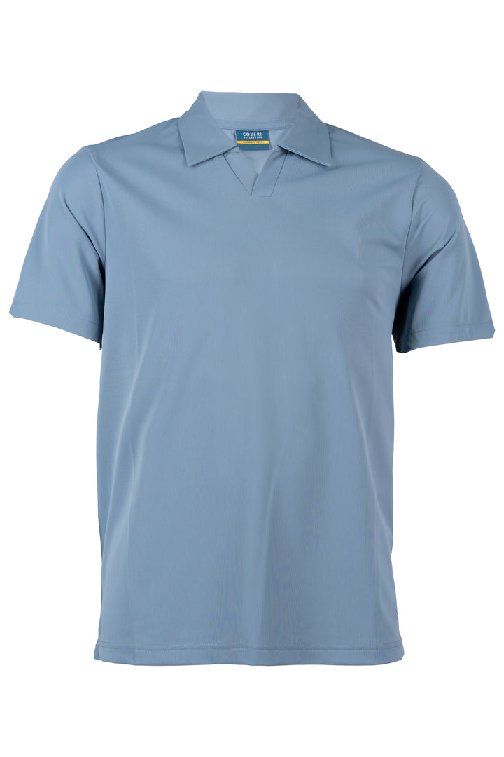 Polo uomo Coveri Collection manica corta con collo derby in micropiquet tecnologia NO STIRO
