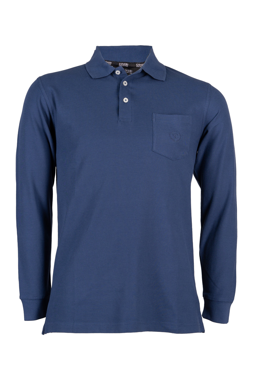 Polo Coveri manica lunga in tinta unita - Regular fit