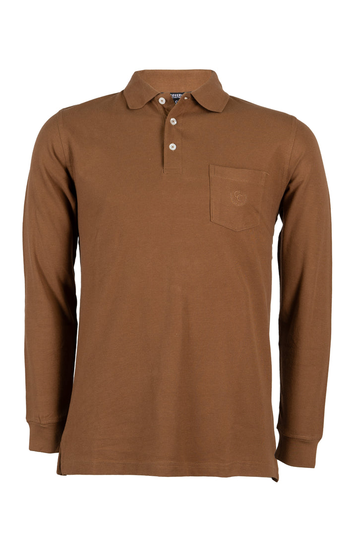 Polo Coveri manica lunga in tinta unita - Regular fit