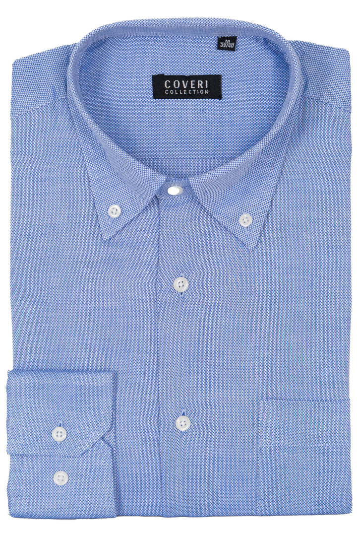 Camicia Coveri Collection button down in puro cotone operato