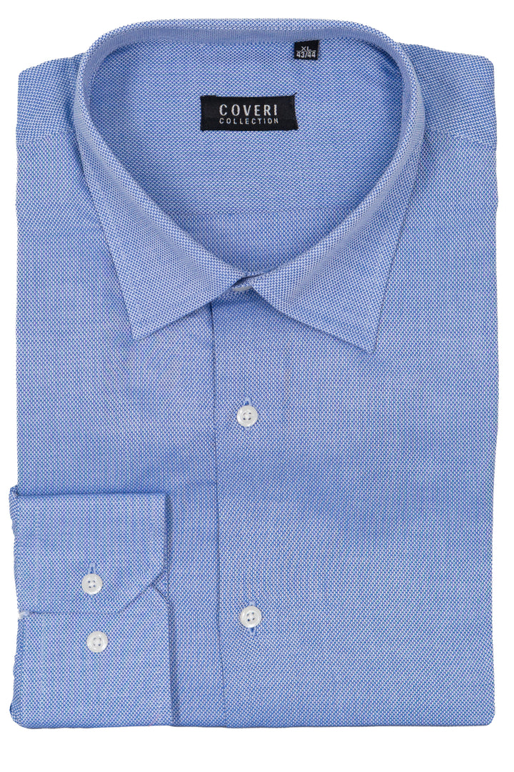 Camicia Coveri Collection collo classico in puro cotone operato