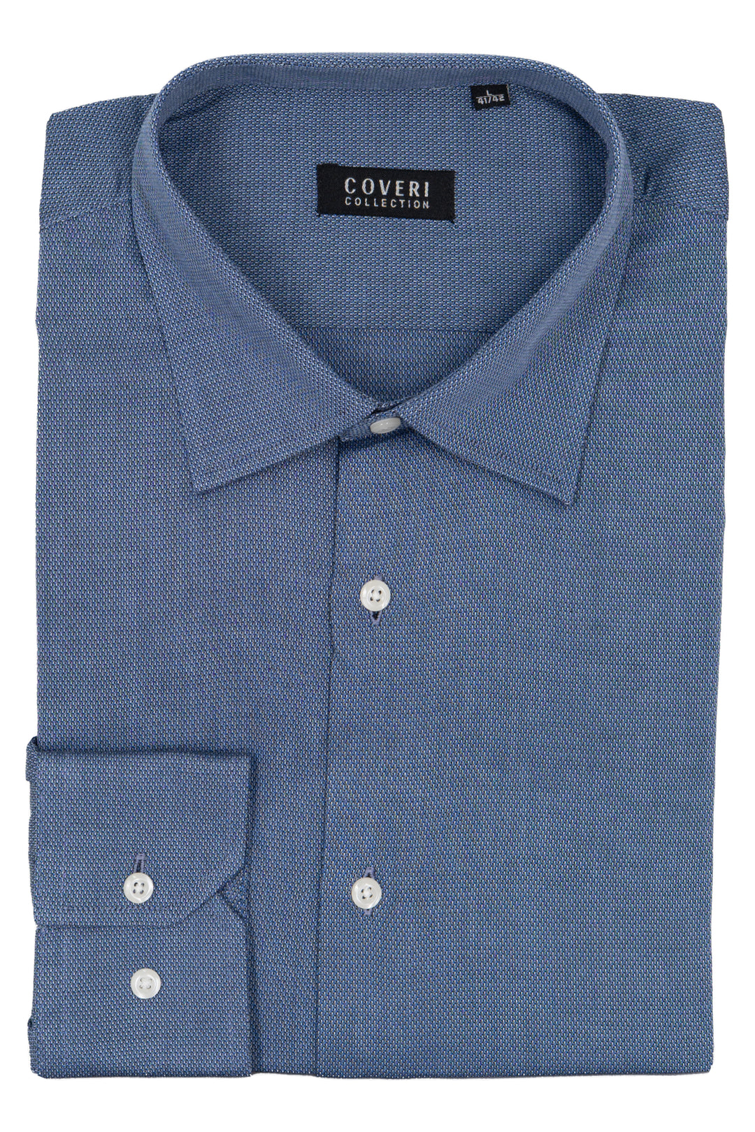 Camicia Coveri Collection collo classico in puro cotone operato