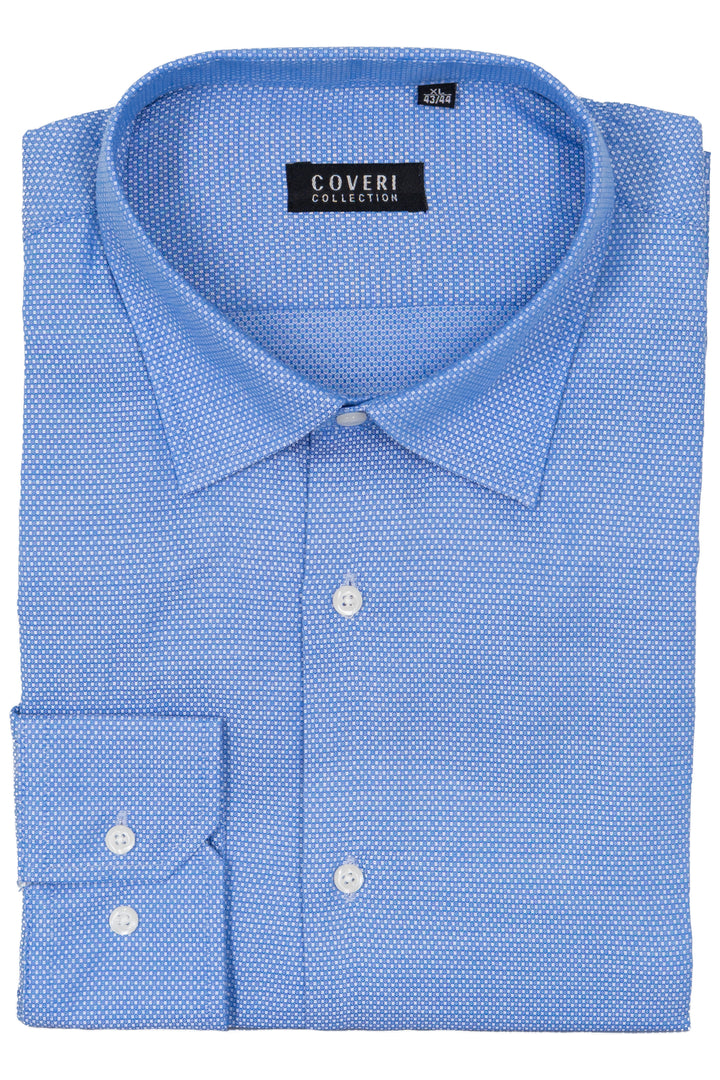 Camicia Coveri Collection collo classico in puro cotone operato