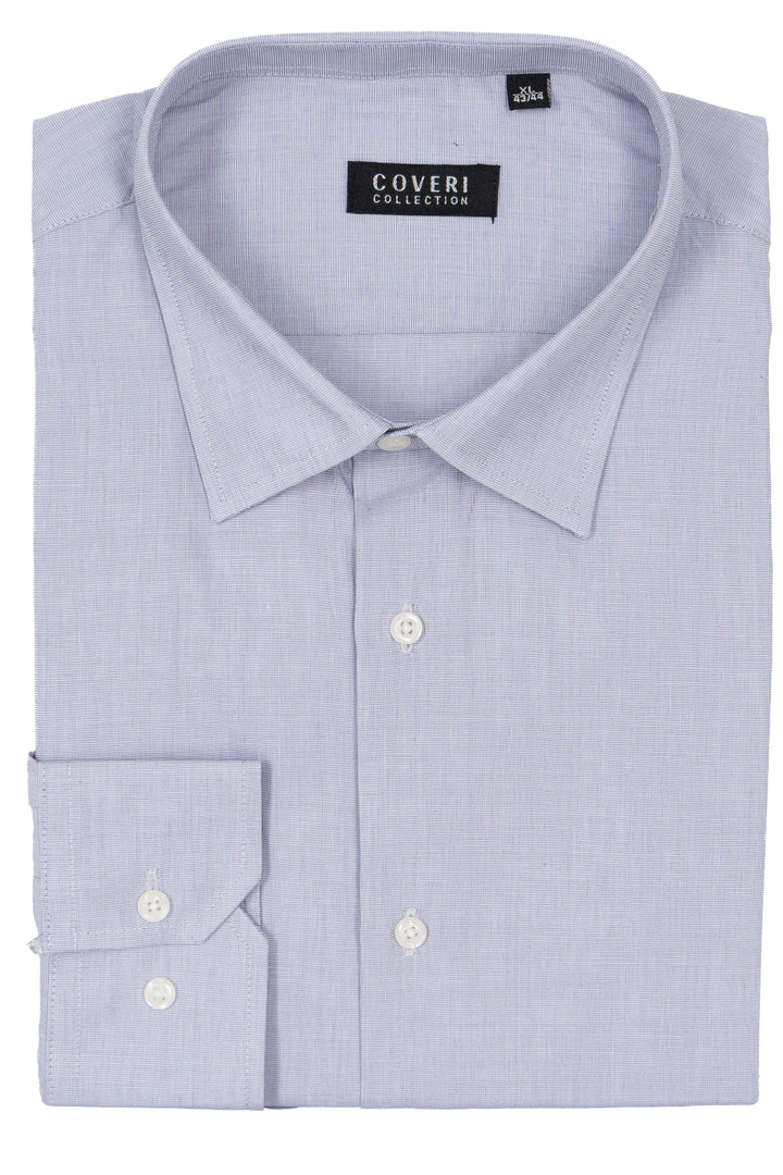 Camicia Coveri Collection collo classico in puro cotone fil a fil