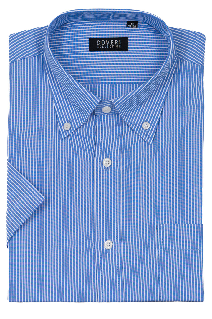 Camicia uomo Coveri Collection manica corta in puro cotone fantasia
