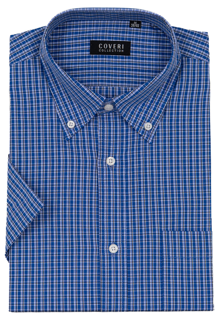 Camicia uomo Coveri Collection manica corta in puro cotone fantasia
