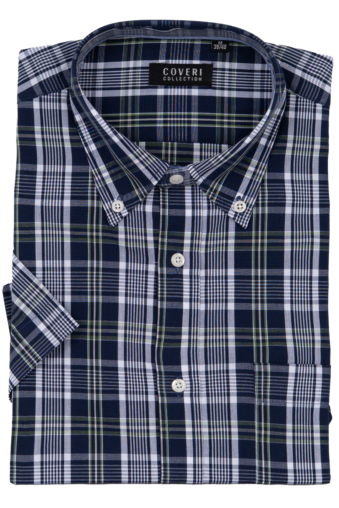 Camicia uomo Coveri Collection manica corta in puro cotone fantasia