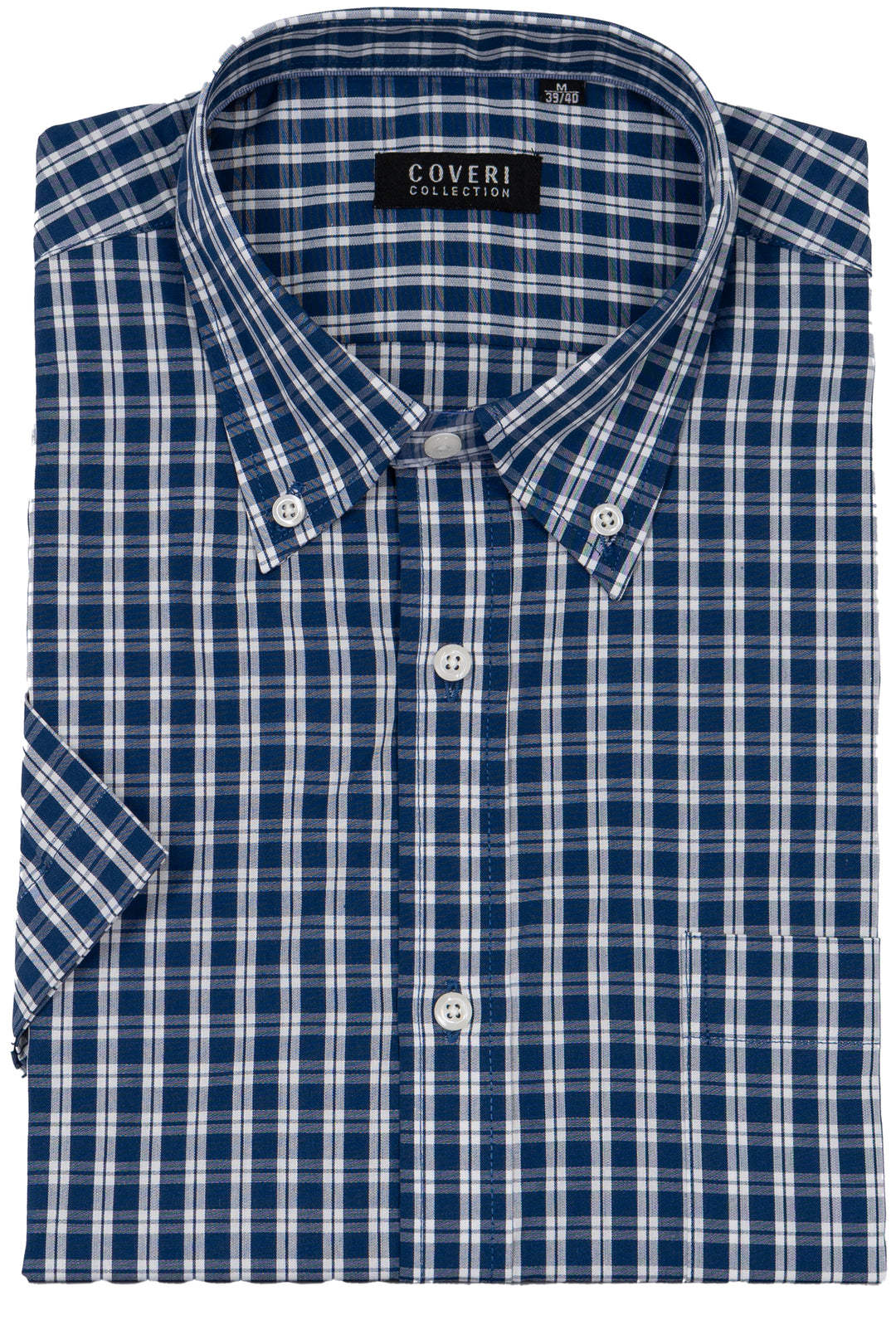 Camicia uomo Coveri Collection manica corta in puro cotone fantasia