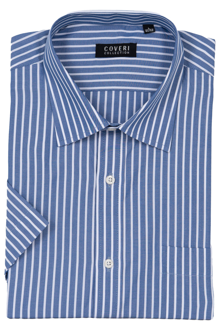 Camicia uomo Coveri Collection manica corta in puro cotone fantasia