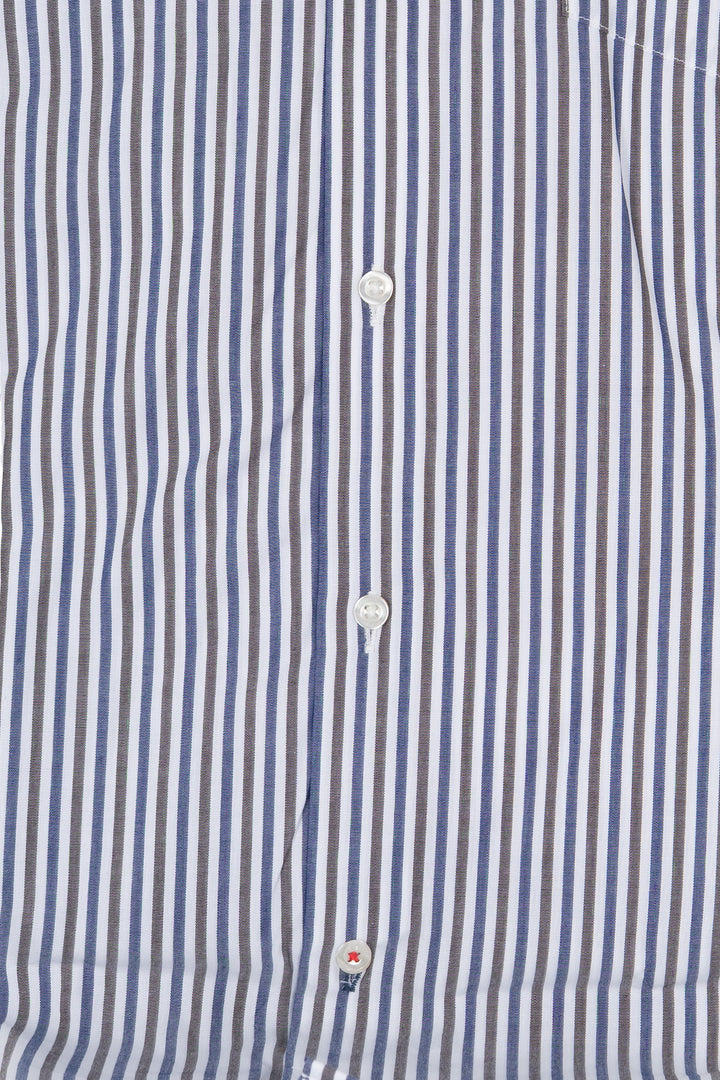 Camicia Coveri Collection button down in puro cotone fantasia