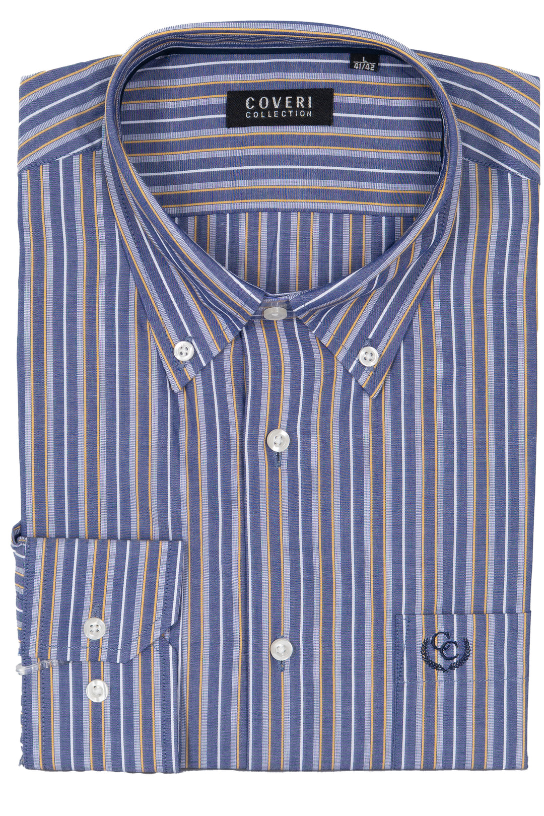 Camicia Coveri Collection button down in puro cotone fantasia