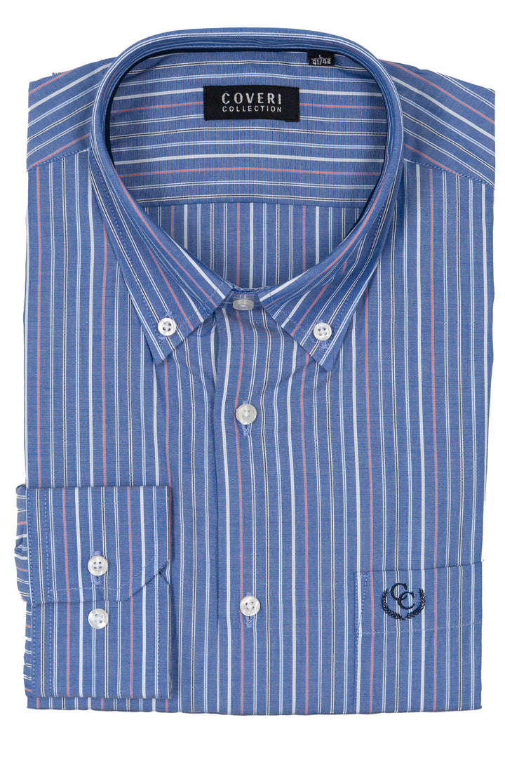 Camicia Coveri Collection button down in puro cotone fantasia