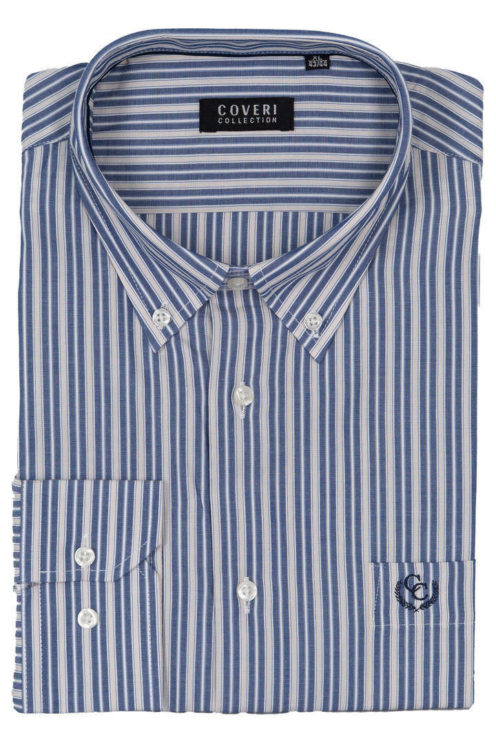 Camicia Coveri Collection button down in puro cotone fantasia