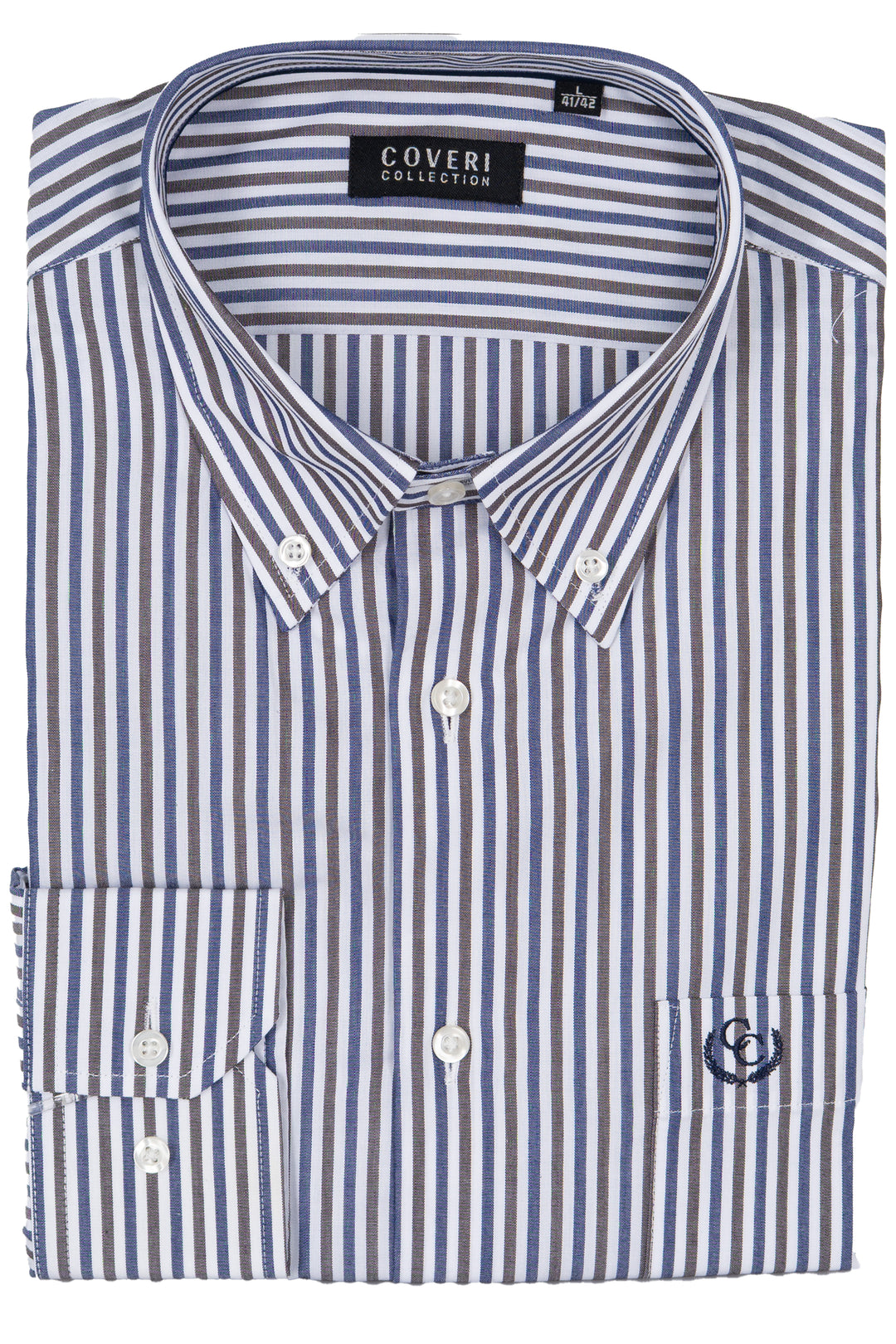 Camicia Coveri Collection button down in puro cotone fantasia