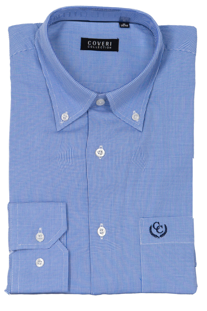 Camicia uomo Coveri Collection manica lunga in puro cotone fantasia